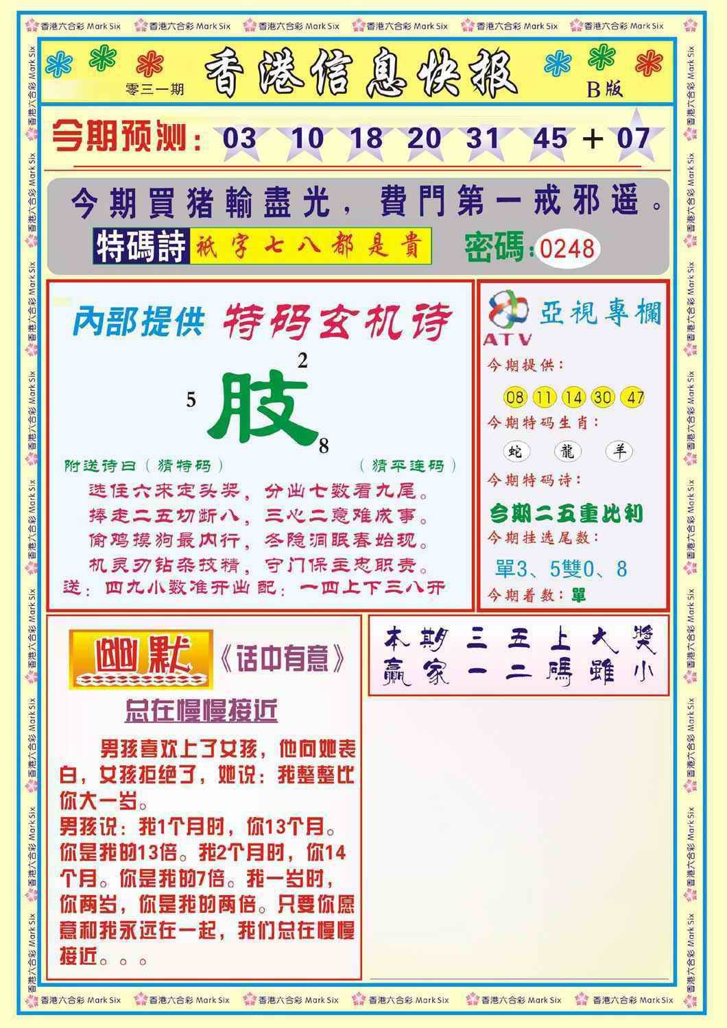 031期香港信息快报B(新)[图]